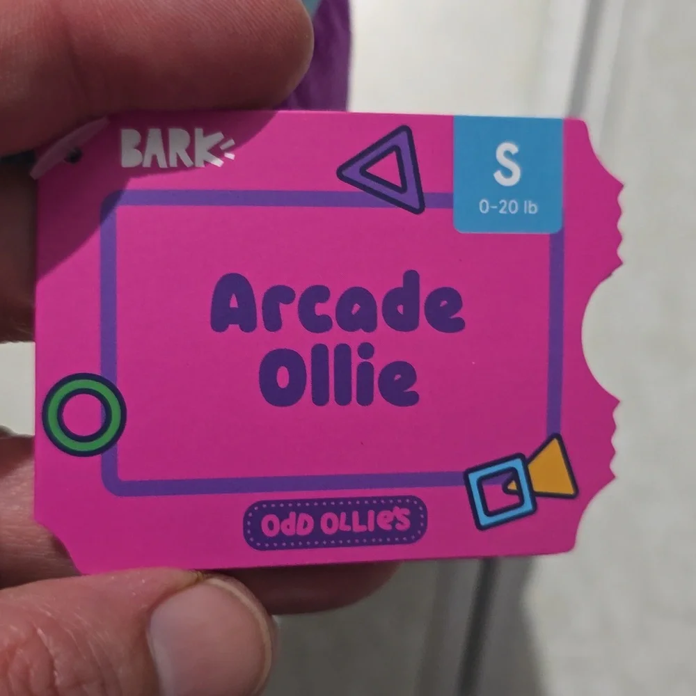 Bark Arcade Ollie Plush Dog Toy - Purple NWT Size‎ Small 0-20 Pounds